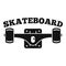 Skateboard tool logo, simple style