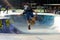 Skateboarder Boy Skateboarding Aerial Move