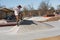 Skateboarder at Lake Fairfax Skatepark Reston Virginia