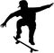 Skateboarder silhouette