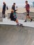 Skateboarding at Venice Beach