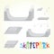 Skatepark isolated vector parts