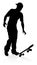 Skater Skateboarder Silhouette