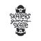 Skaters gonna skate t-shirt design. Vector vintage illustration.