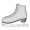 Skates icon, black monochrome style