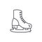 Skates line icon concept. Skates vector linear illustration, symbol, sign