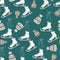 Skates Seamless pattern