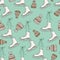 Skates Seamless pattern