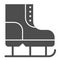 The skates solid icon. Figure skating vector illustration isolated on white. Shoe glyph style design, designed for web