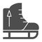 Skates solid icon. Skating equipment vector illustration isolated on white. Sport glyph style design, designed for web