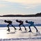 Skating competition on the ice rink in Luleå