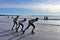 Skating competition on the ice rink in Luleå