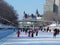 Skating on the Rideau Canal during Winterlude in Ottawa, Canada.