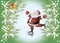 Skating Santa Claus