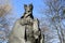 SKAWINA, POLAND - APRIL 02, 2017: Statue of polish king Casimir III the Great