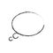 skecth bubble speech oval shape