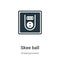 Skee ball vector icon on white background. Flat vector skee ball icon symbol sign from modern entertainment collection for mobile