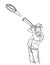 Skeet Shooting Isolated Coloring Page for Kids