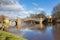 Skeldergate Bridge York England with River Ouse within city walls