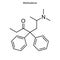 Skeletal formula of chemical molecule