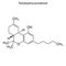 Skeletal formula of chemical molecule