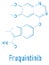 Skeletal formula of Fruquintinib cancer drug molecule.