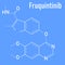 Skeletal formula of Fruquintinib cancer drug molecule.