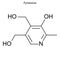 Skeletal formula of molecule