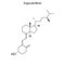 Skeletal formula of molecule