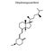 Skeletal formula of molecule