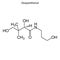 Skeletal formula of molecule