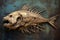 skeletal remains of a prehistoric fish