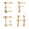 Skeleton alphabet E-H