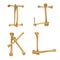 Skeleton alphabet I-L
