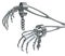 Skeleton Arms Metal Shackle