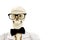 Skeleton with Bow Tie and Glasses