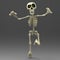 Skeleton cartoon is coming