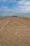 Skeleton Coast in Namibia. The shipwreck was stranded or grounded at the coastline