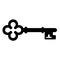 Skeleton key vector icon