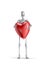 Skeleton with Valentine heart