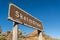 Skelmdraai road sign, Swartberg Pass, South Africa