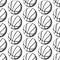 Sketch basketball ball, vector seamless pattern