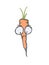 Sketch Carrot Cartoon Mascot