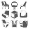 Sketch chair icons