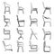 Sketch chair icons