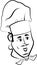 Sketch of chef