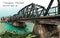 Sketch of cityscape show iron bridge in Chiangmai Thailand, illustration vector