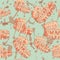 Sketch Coliseum, vector vintage seamless pattern