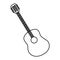 sketch contour acoustic guitar icon