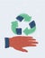 Sketch doodle recycle reuse symbol